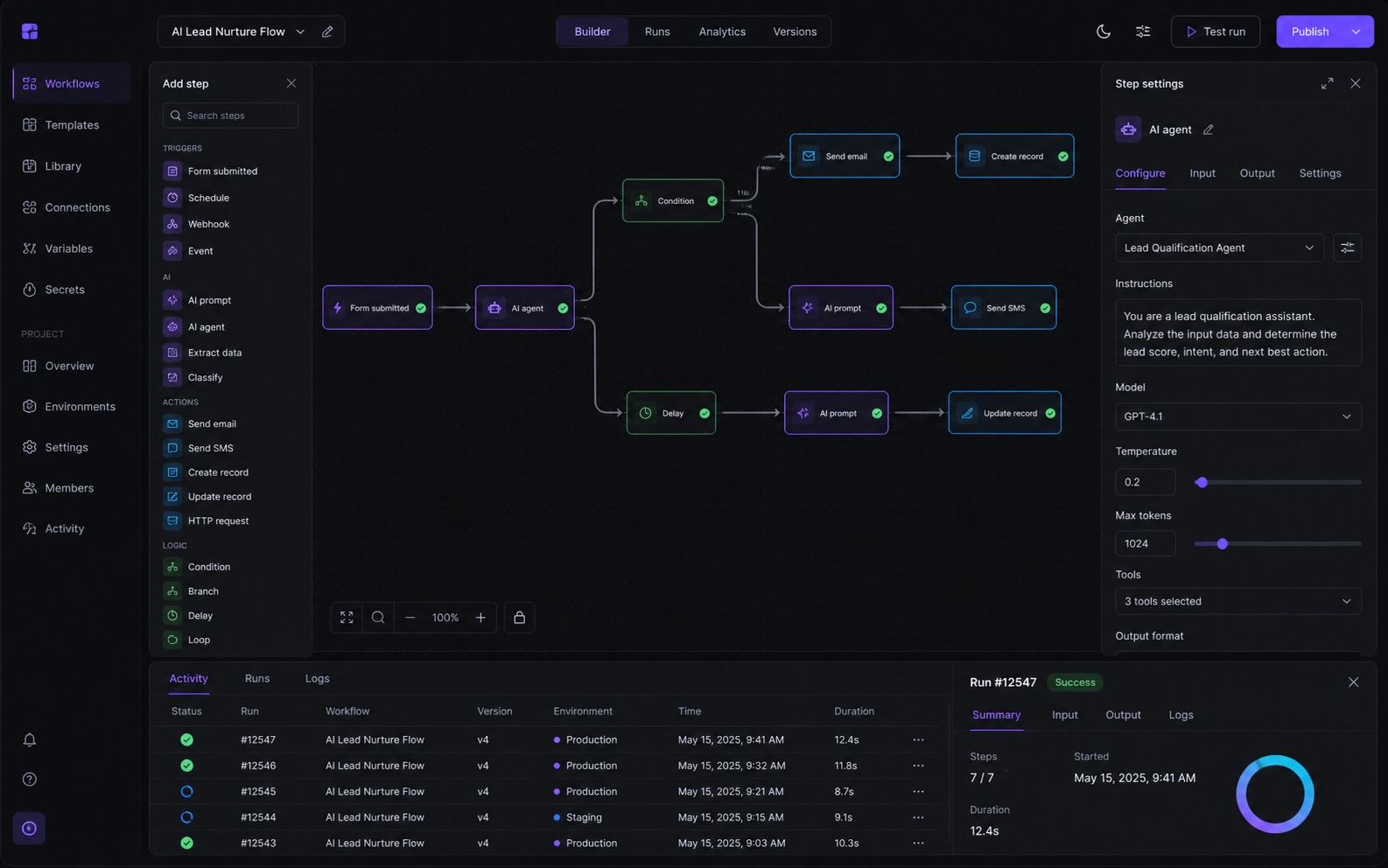 Complex workflows, intelligently automated.